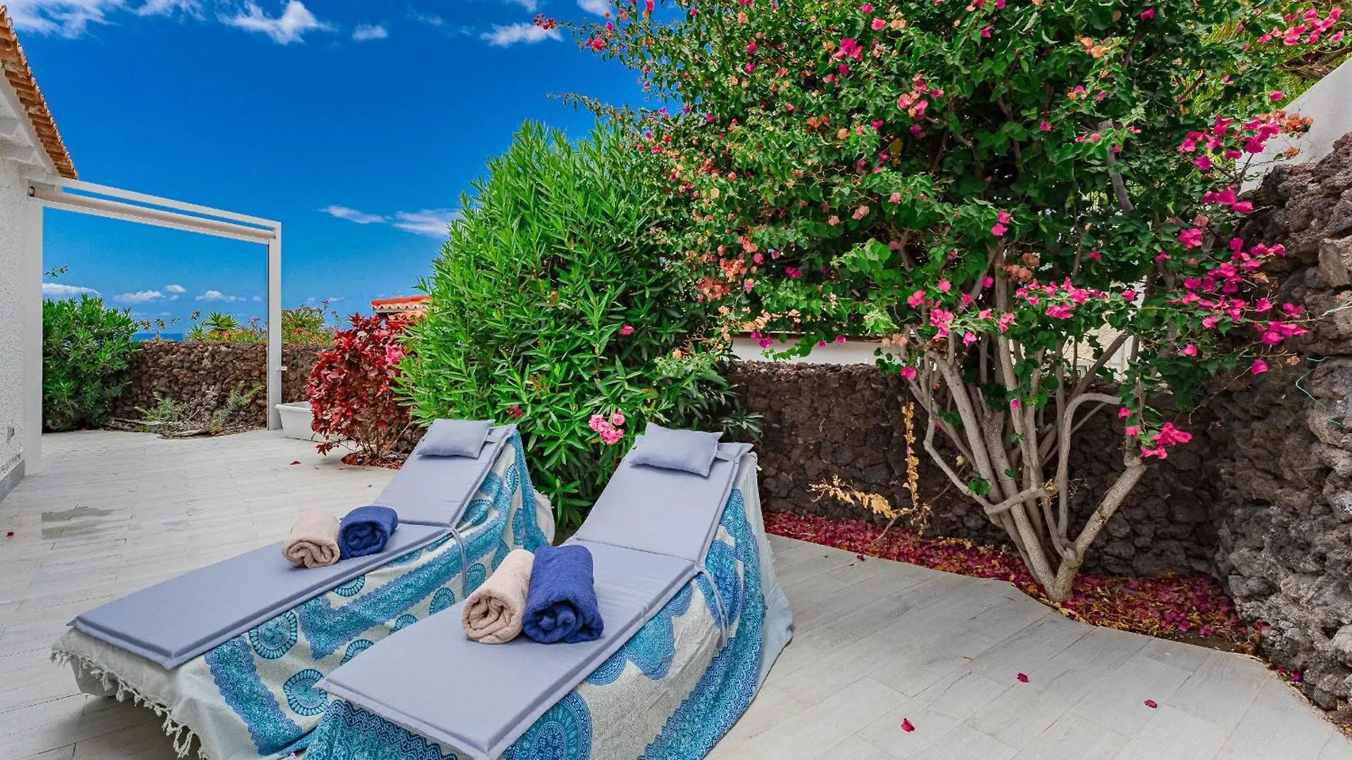 Private Holiday House With Ocean View Garden 7Min To Bahia Beach Costa Adeje